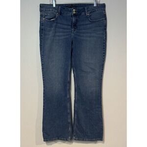 Levis 526 Jeans Womens Sz 14 Slender Boot Cut Stretch Mid Rise Blue Denim